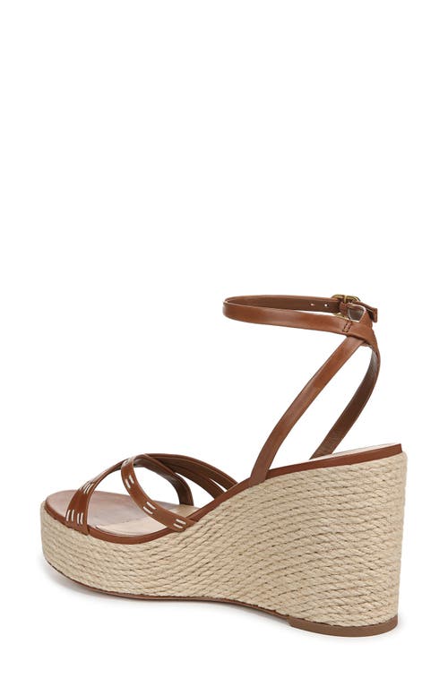 Veronica Beard Philene Platform Wedge Sandal In Caramel