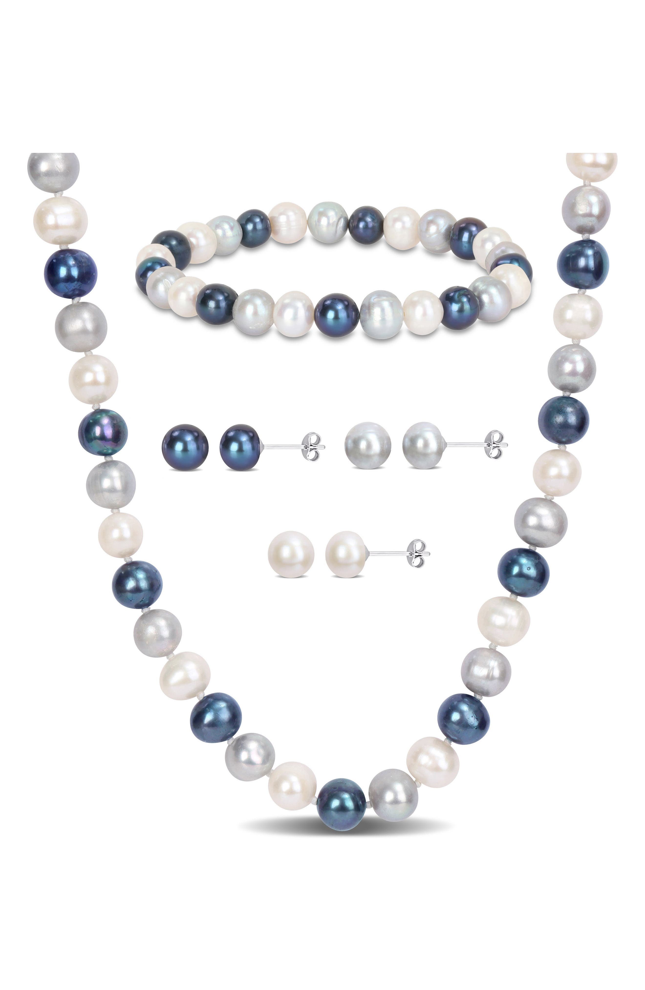 DELMAR 8-8.5mm Multi-Color Cultured Freshwater Pearl Necklace