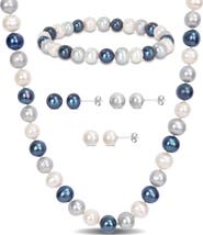 DELMAR 8-8.5mm Multi-Color Cultured Freshwater Pearl Necklace