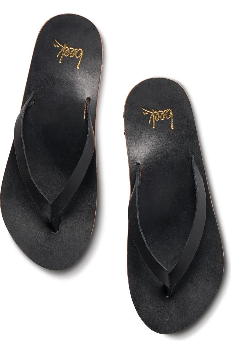 Beek Seabird Flip Flop, Alternate, color, Black/Black