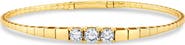 Crislu Pure Flex Graduated Cubic Zirconia Bracelet