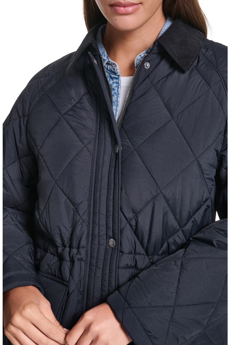 Diamond Quilted Jacket, Alternate, color, BLACK