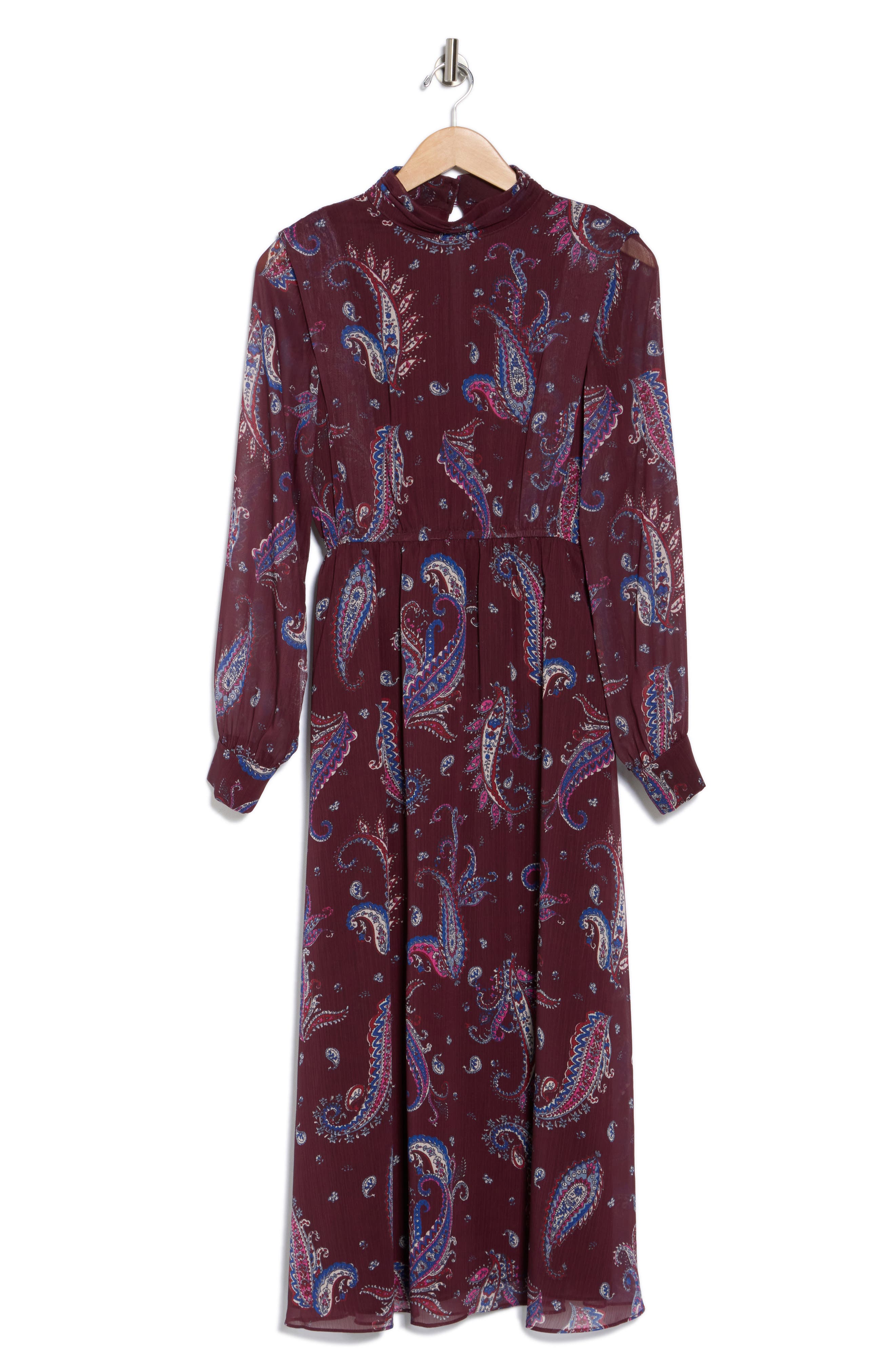 AREA STARS Mock Neck Paisley Dress (Women) | Nordstromrack