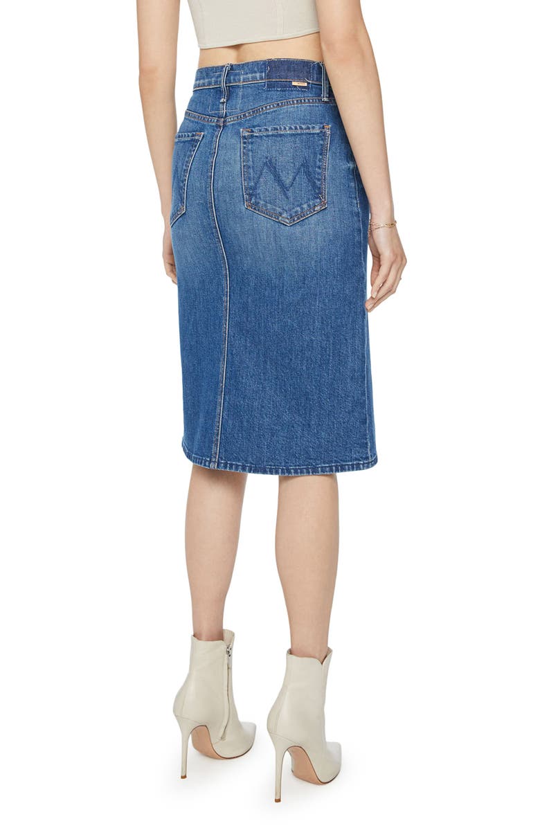 MOTHER The Vagabond Denim Midi Skirt, Alternate, color, 