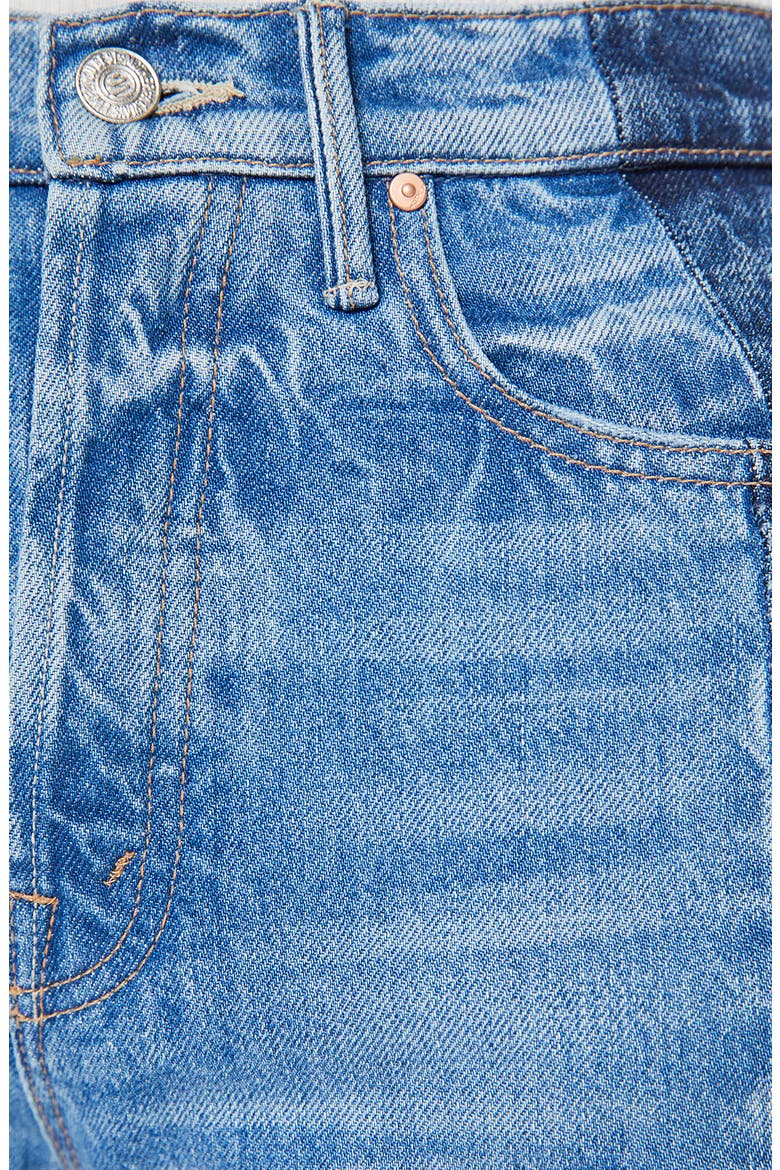 The Tux Sidestepper Sneak Frayed High Waist Bootcut Jeans, Alternate, color, DOUBLE STACKED