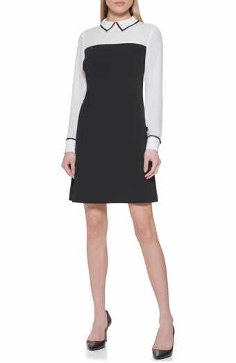 Colorblock Long Sleeve Dress