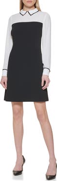 Tommy Hilfiger Colorblock Long Sleeve Dress