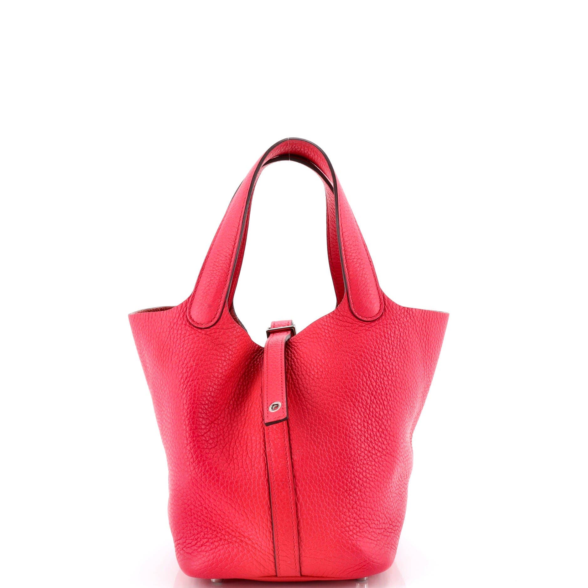 Pre-Owned Hermes Picotin Lock Bag Clemence PM, Main, color, Rose Extreme