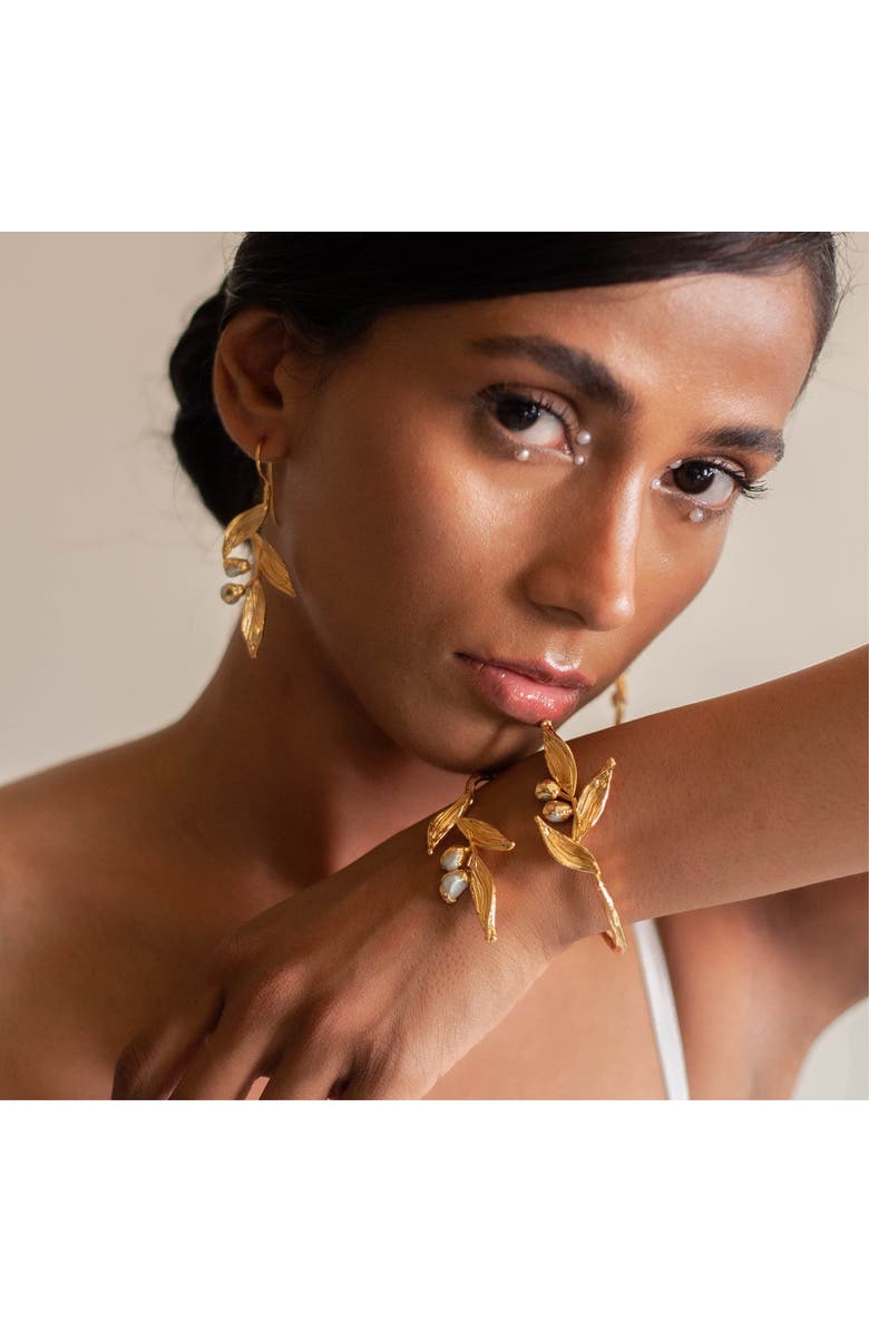 Dhwani Bansal HAYA BRACELET, Alternate, color, Gold Plated