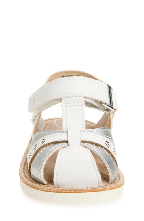 Shop Stride Rite Kids' Kehlani Laser Cut Sandal In White