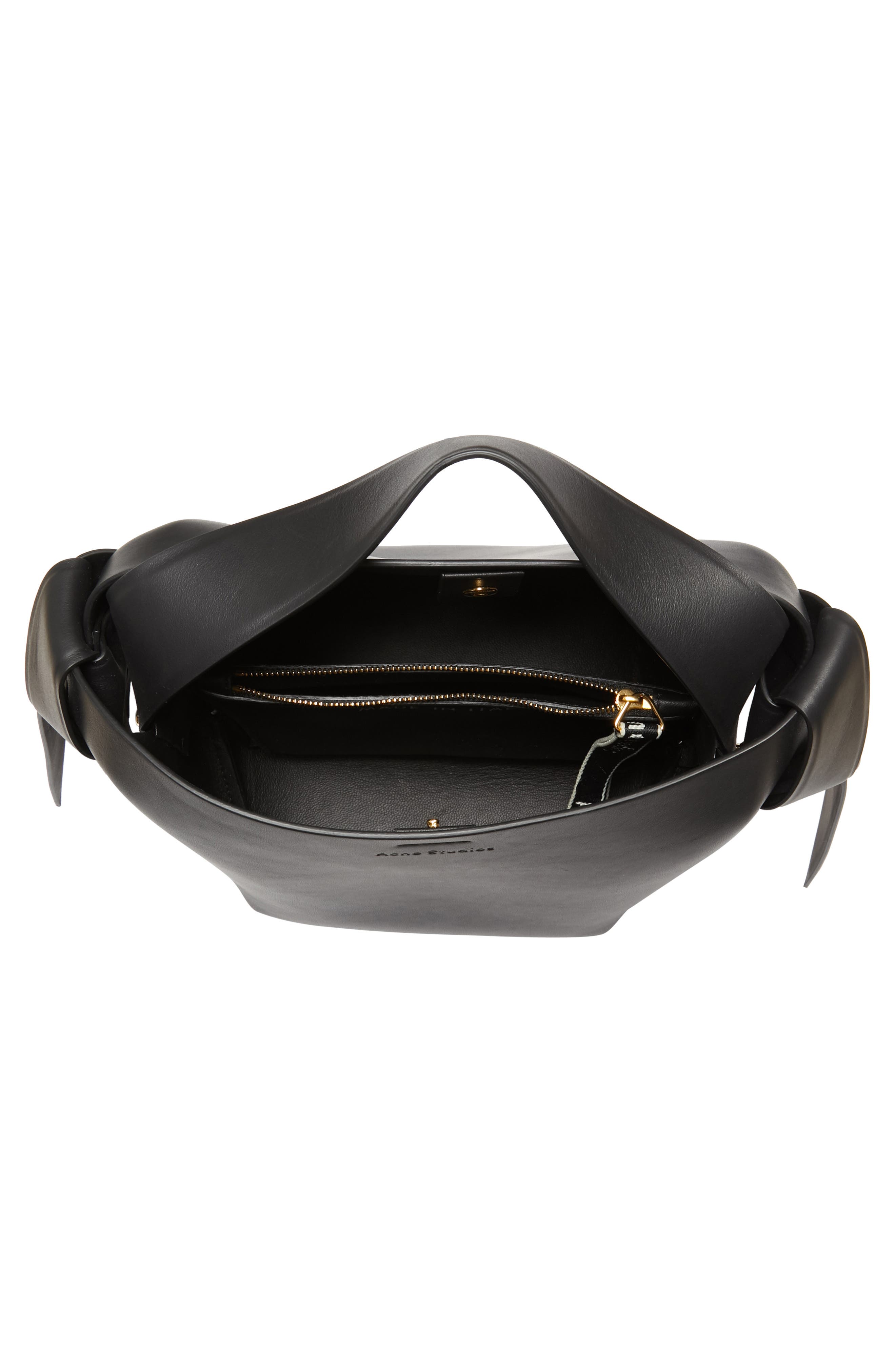 Acne Studios Mini Musubi Leather Top Handle Bag, Alternate, color, 