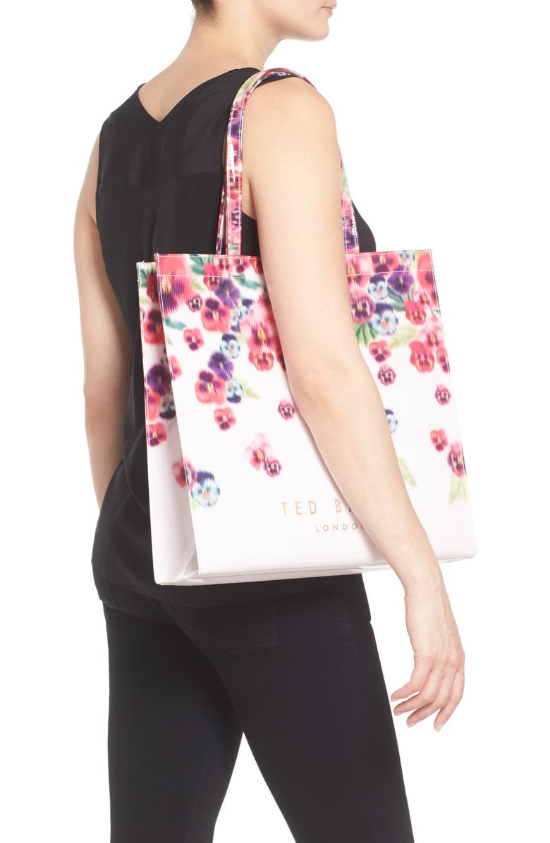 Ted Baker London Large Scatter Pansy Icon Tote, Alternate, color,