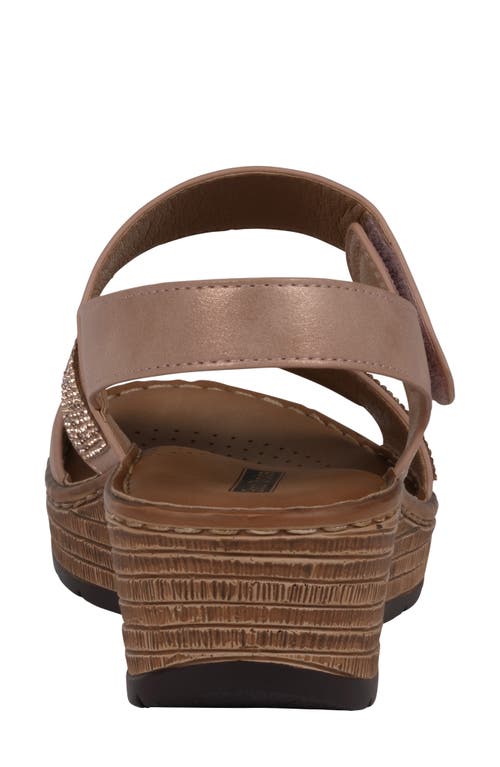 Gc Shoes Luxe Comfort Wedge Sandal In Blush