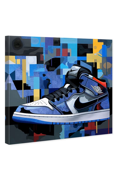 Wynwood Studio Primary Sneakers Canvas Wall Art In Blue