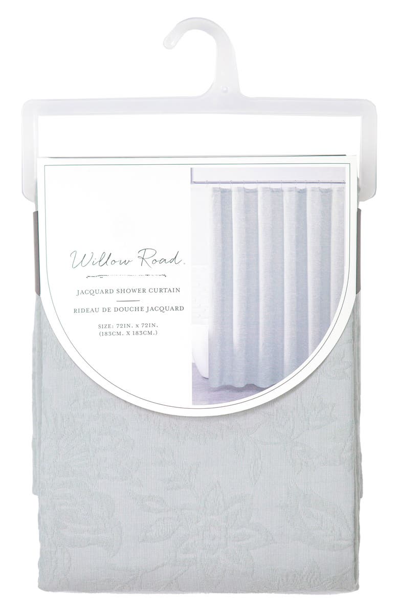 ARTISAN 34 Paisley Cotton Shower Curtain, Alternate, color, Sage