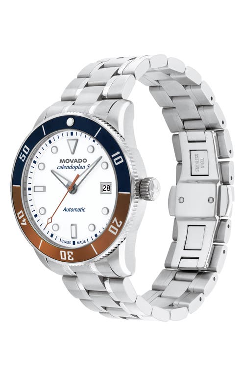 Movado Heritage Calenoplan S Automatic Bracelet Strap Watch, 40mm