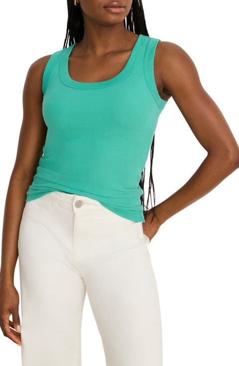 Perfect Knit Rib Scoop Neck Tank (Regular & Petite)