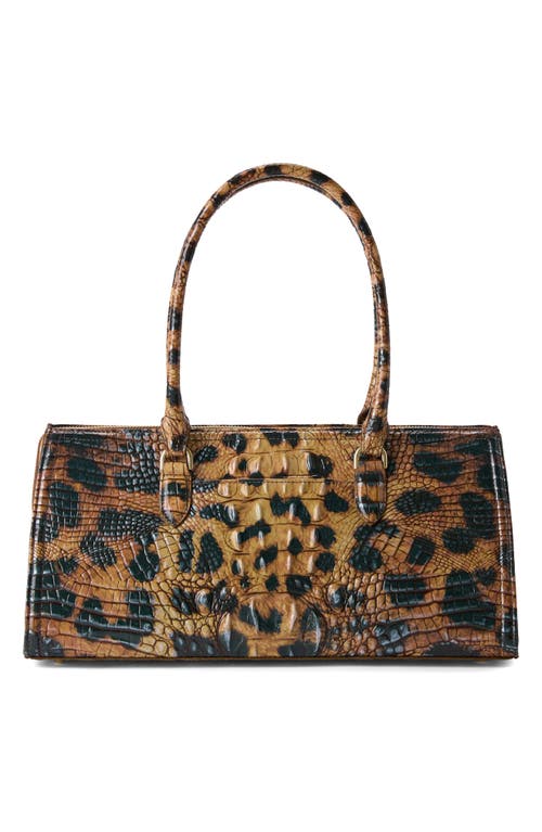 Brahmin Sophia Croc Embossed Leather Satchel