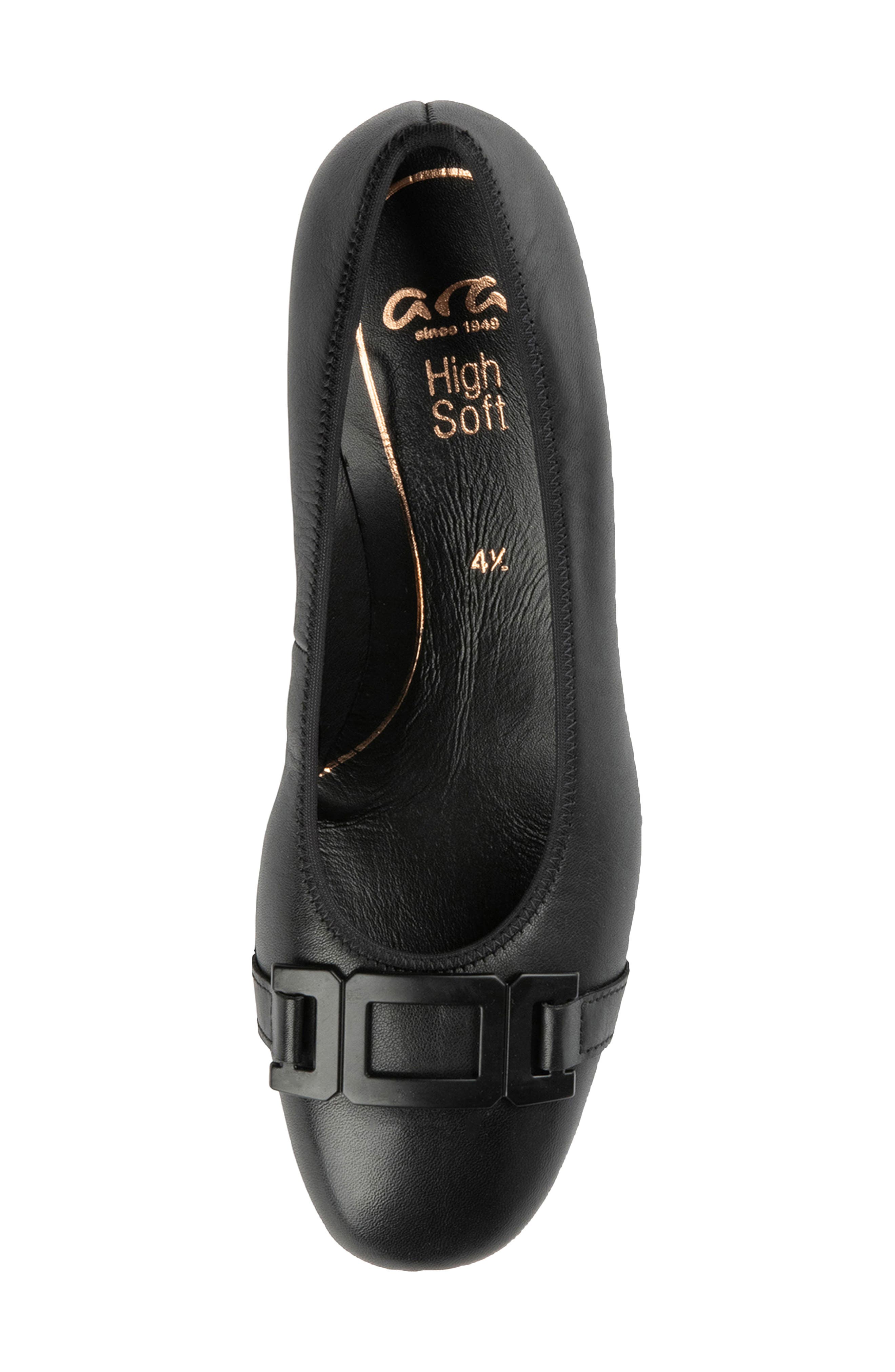 ara Gallant 2 Pump, Alternate, color, Black/Leather