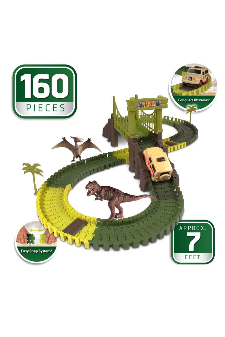 Dino Safari Track Set, Alternate, color, Multicolored