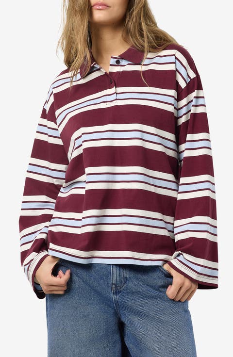 Aura Long Sleeve Polo Shirt