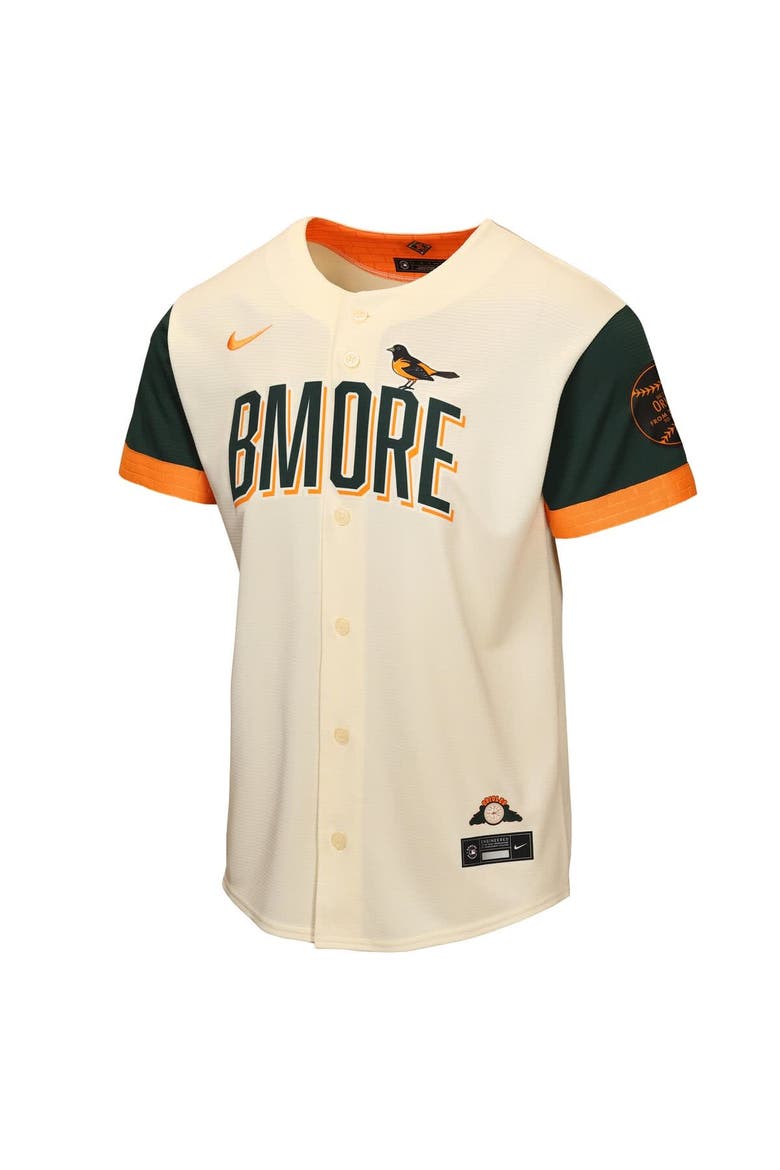 Youth Nike  Cream Baltimore Orioles 2026 City Connect Stadium Jersey, Alternate, color, Cream