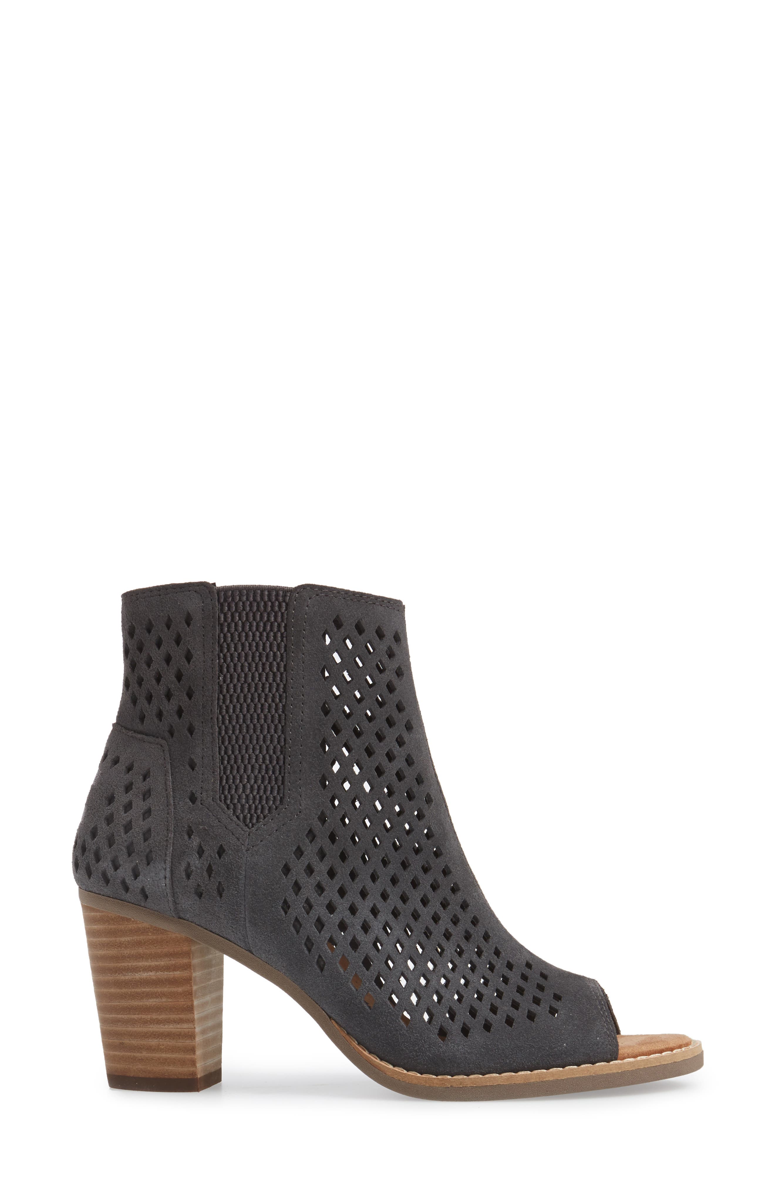 TOMS Majorca Peep Toe Bootie, Alternate, color, 