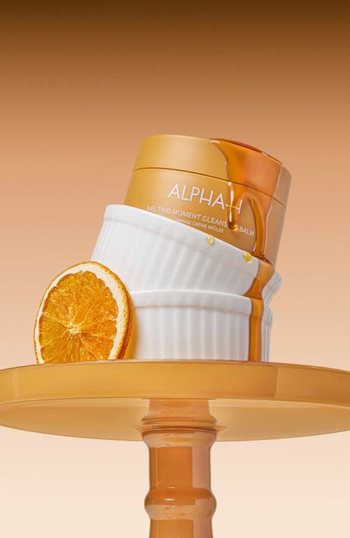 Alpha-h Melting Moment Orange Crème Brûlée Cleansing Balm In Transparent