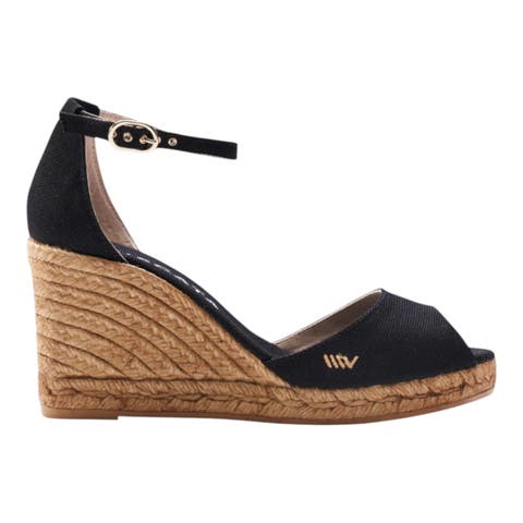 Aiguafreda Canvas Espadrille Sandal Wedges