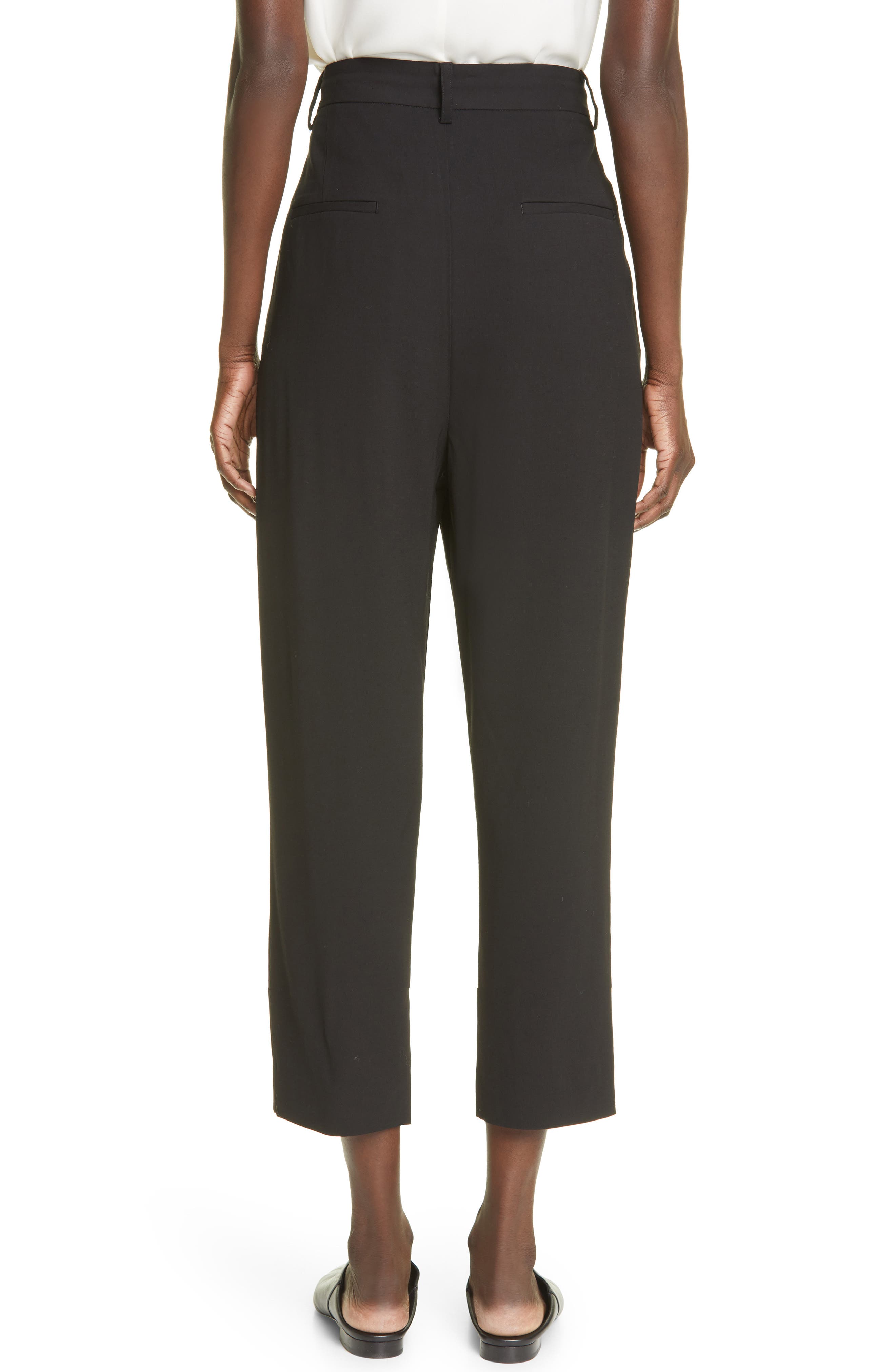 Pleated Crop Trousers - image 2