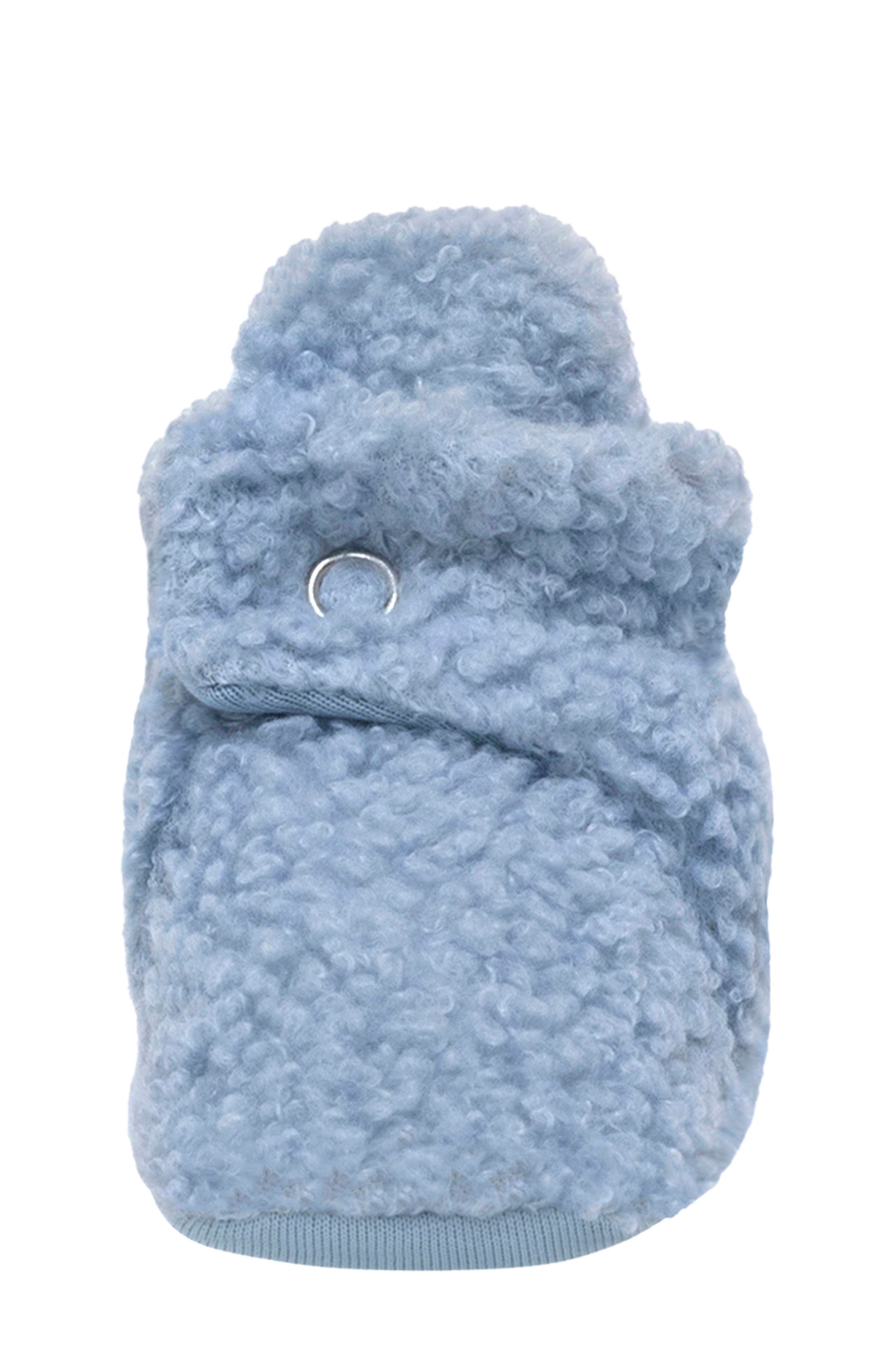 Faux Shearling Bootie, Alternate, color, LIGHT BLUE