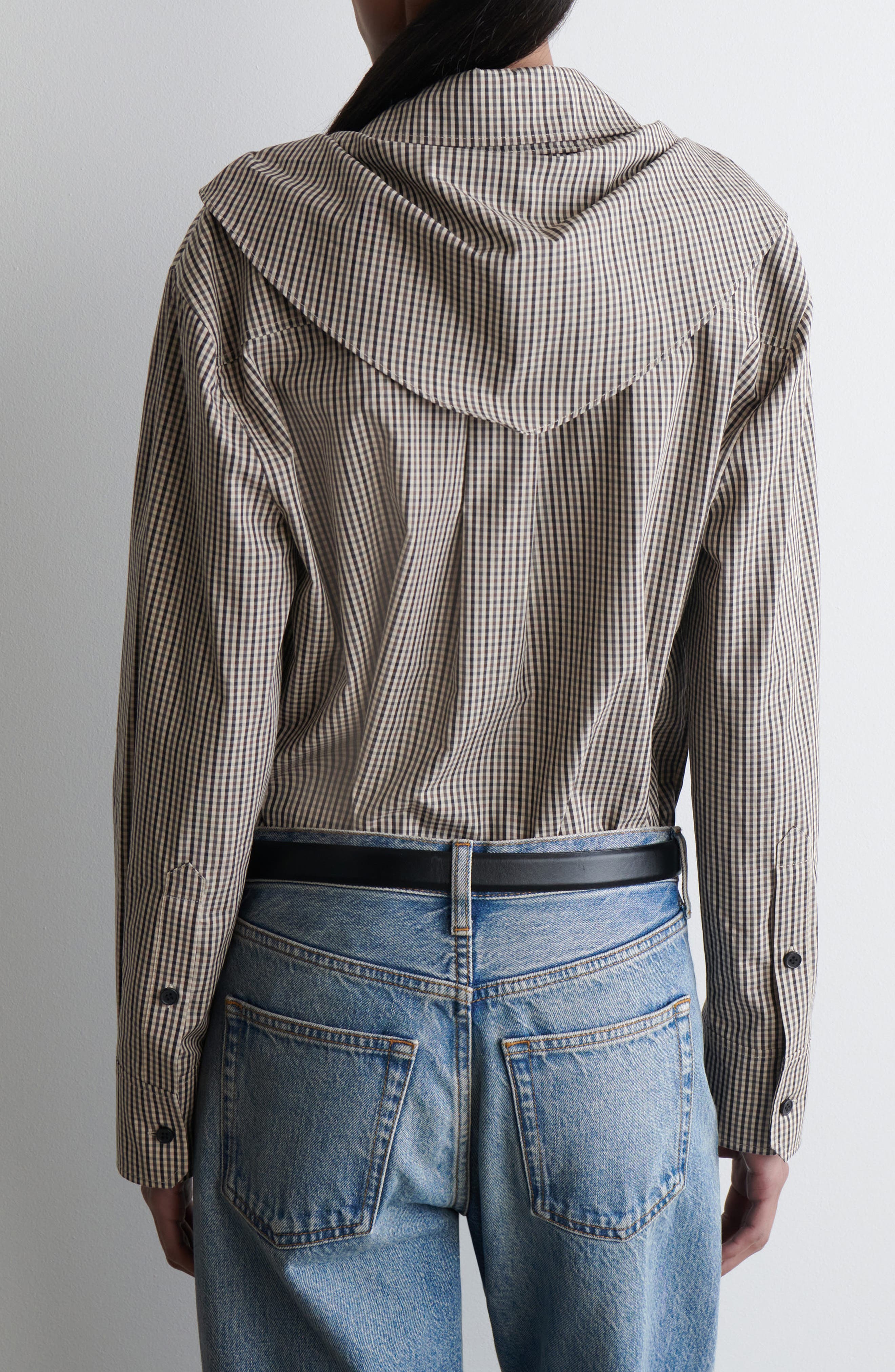 Check Print Woven Shirt - image 2