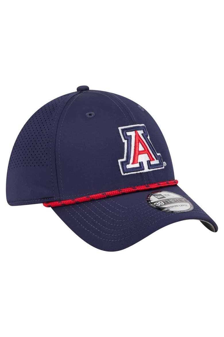 Men's New Era  Navy Arizona Wildcats Rope 39THIRTY Flex Hat, Alternate, color, Navy