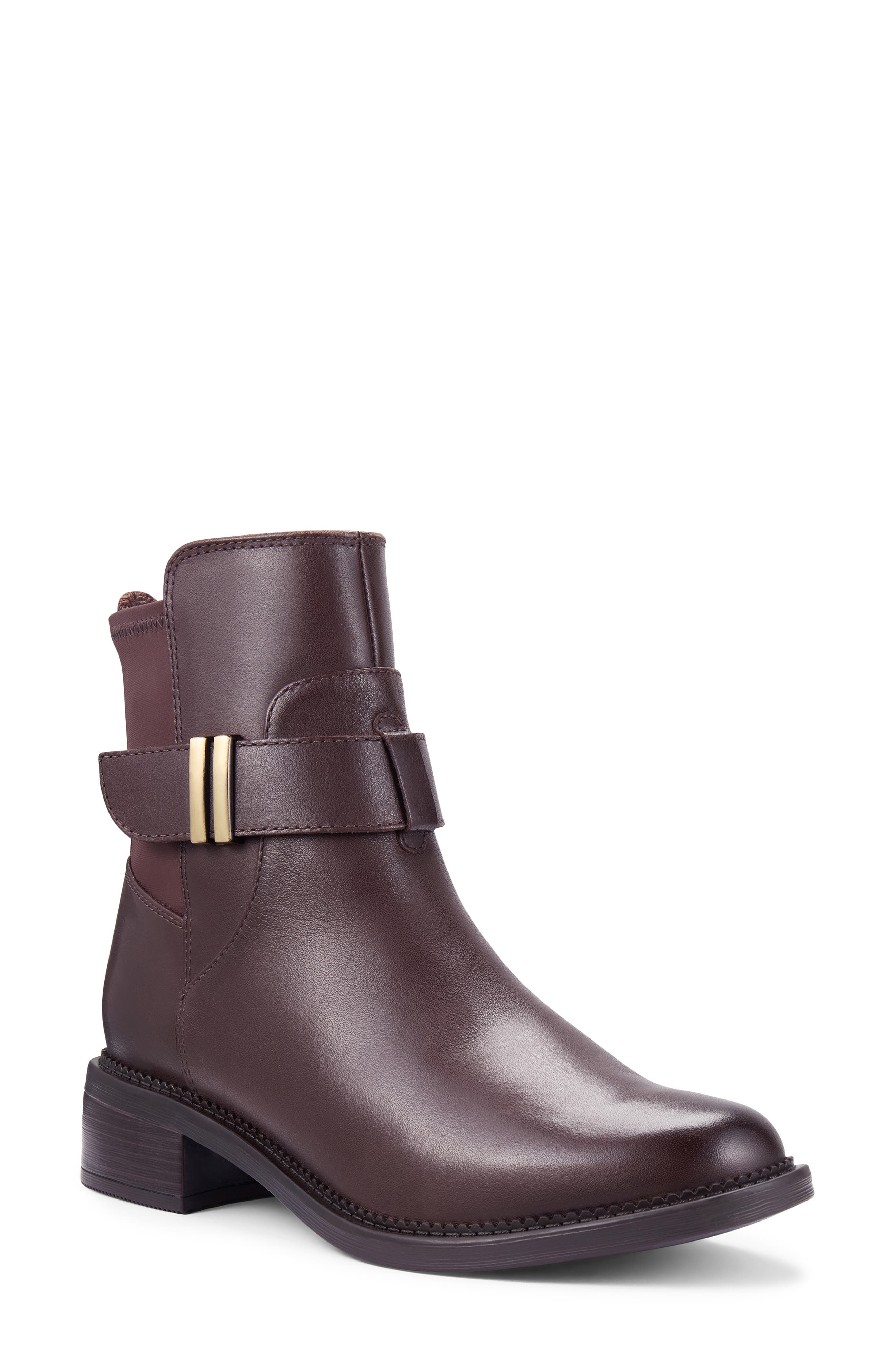 Maye Beth Leather Boot, Main, color, DARK BROWN LEA