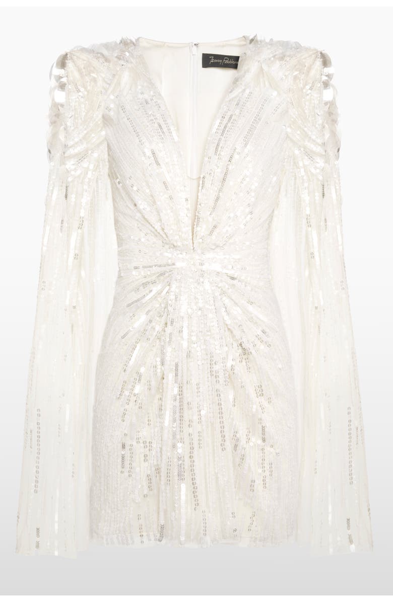 Jenny Packham Lady Love Sequin-Embellished mini Dress, Main, color, Ivory