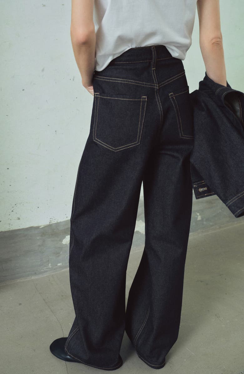 MANGO High Waist Balloon Jeans, Alternate, color, Open Blue