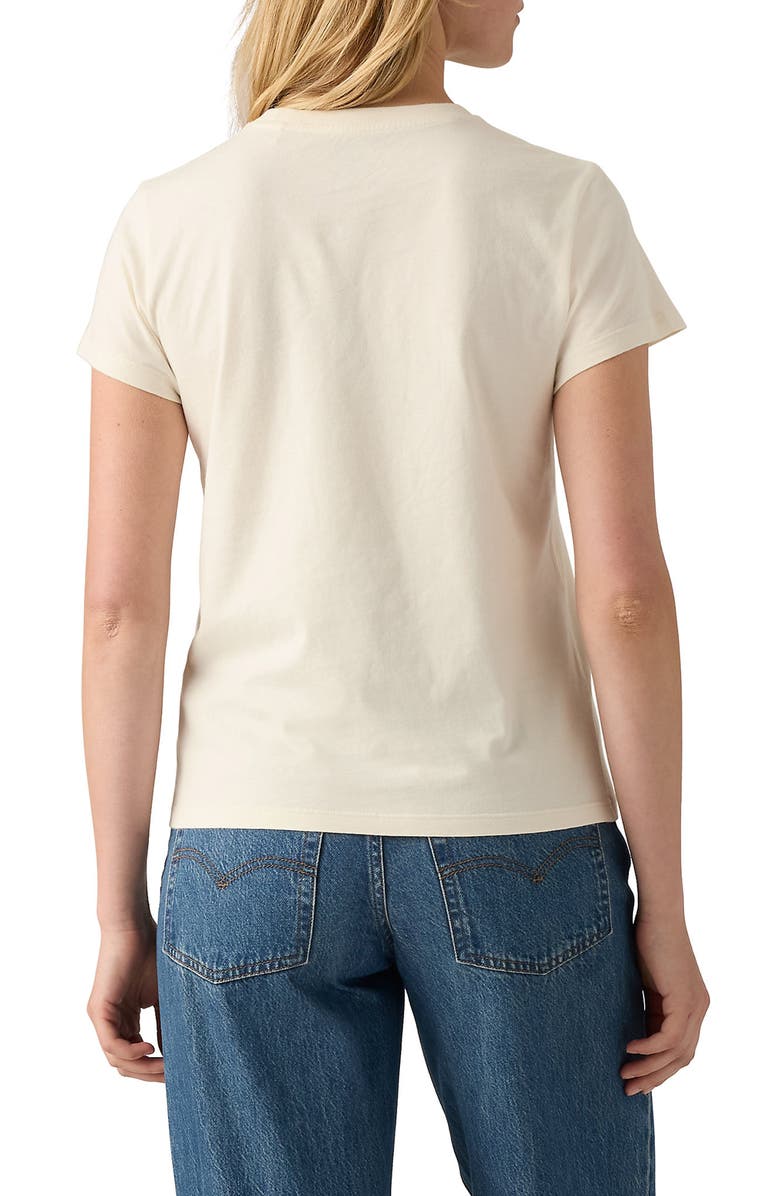 Levi's The Perfect Cotton T-Shirt, Alternate, color, Levi Strauss Moody Boots Egret