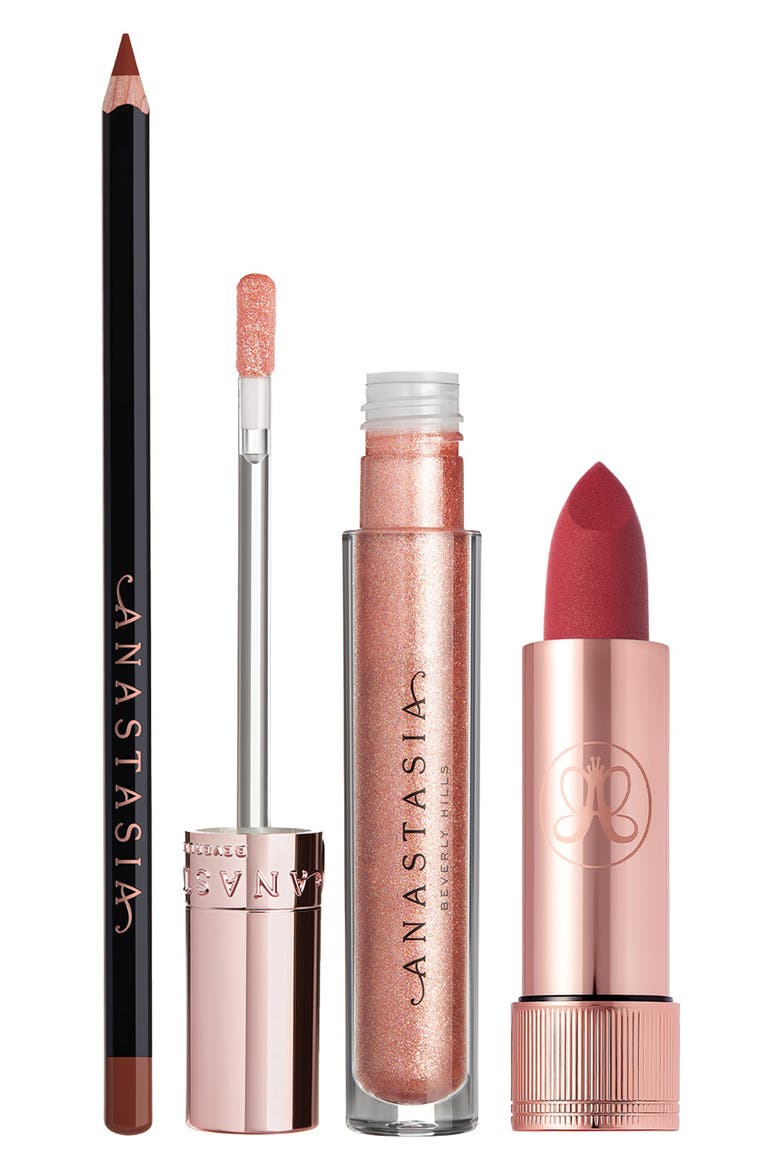 Holiday 3-Piece Lip Set $71 Value, Alternate, color, MALT