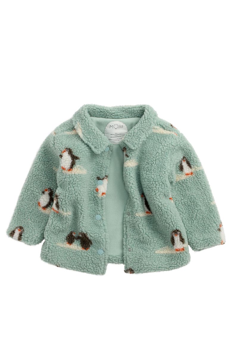 Penguin Borg Shacket, Alternate, color, Rainwash