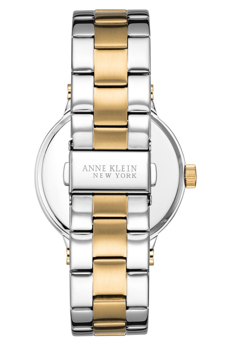 Two-Tone Mother-of-Pearl Bracelet Watch, Alternate, color, GREEN/TWO-TONE