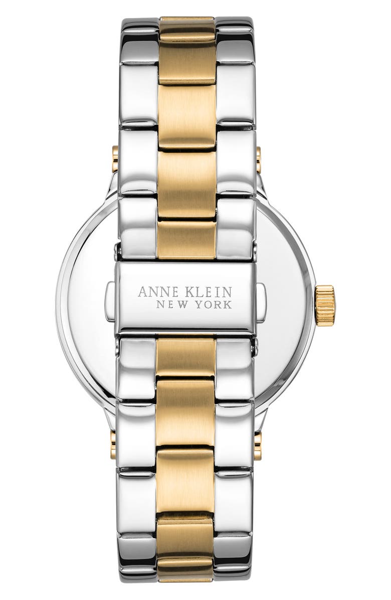 Anne Klein Two-Tone Mother-of-Pearl Bracelet Watch, Alternate, color,