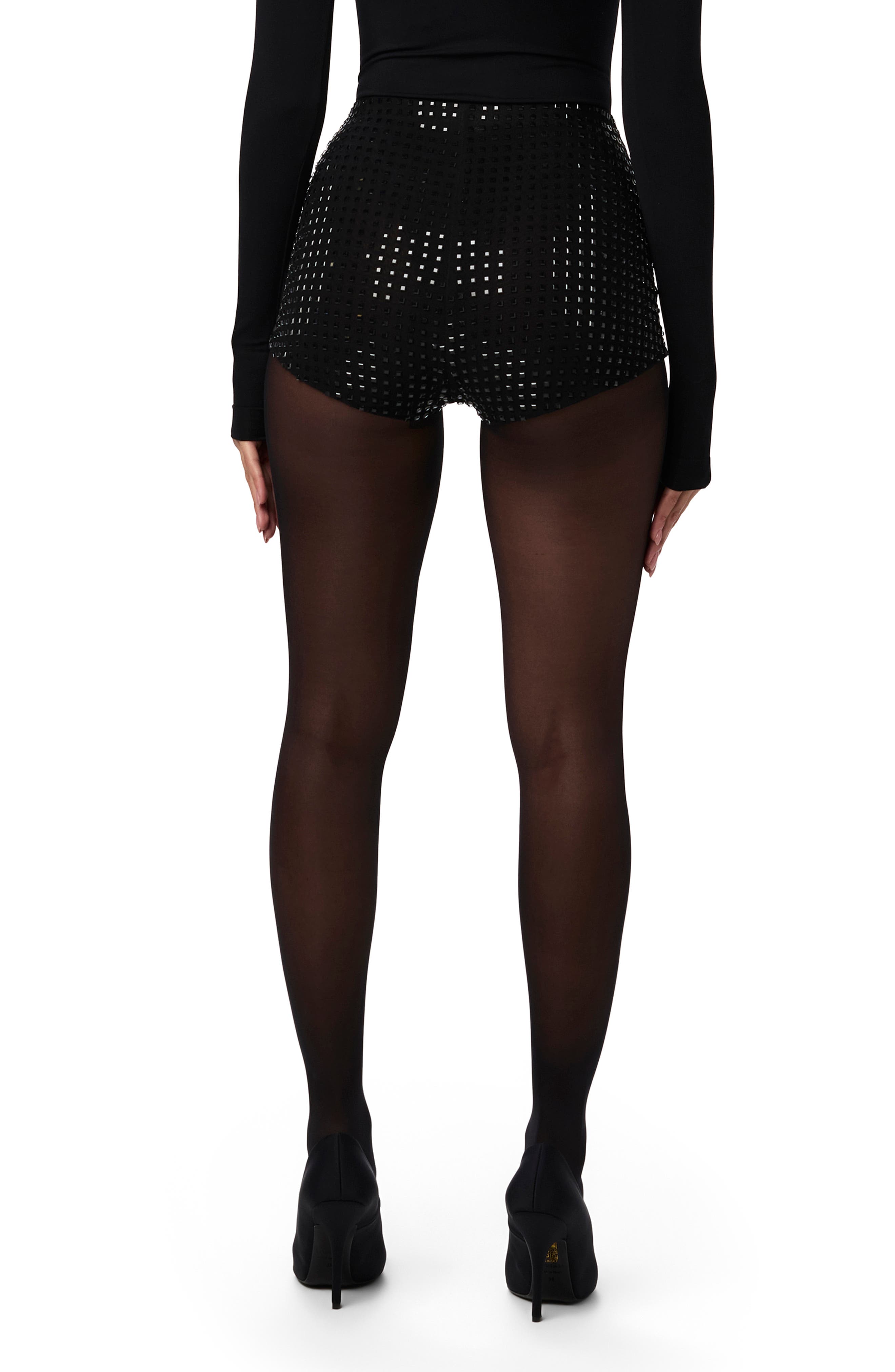 Crystal Studded Shorts - image 2