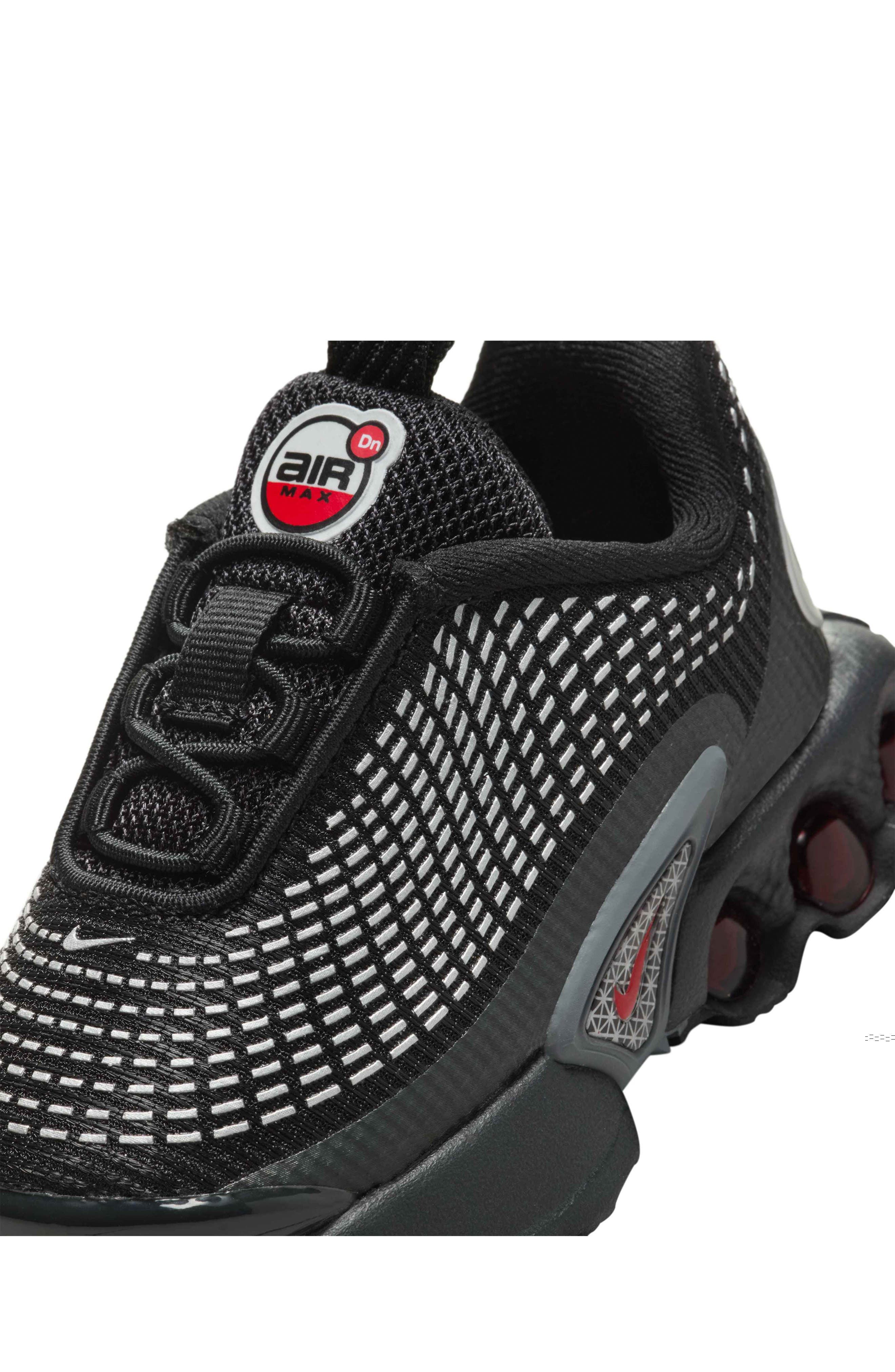 Nike Air Max Dn Sneaker, Alternate, color, Black/ Silver/ University Red