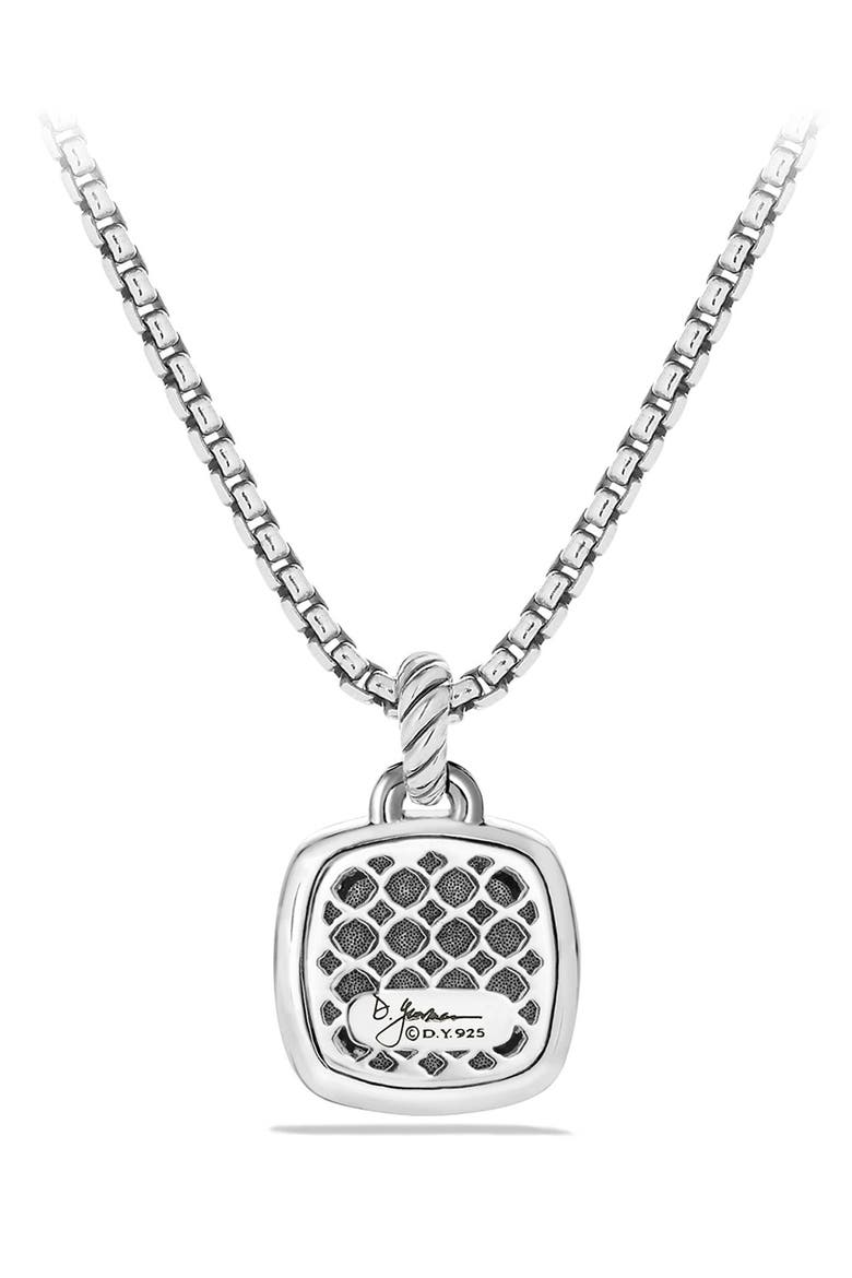 'Albion' Pendant with Semiprecious Stone and Diamonds, Alternate, color, BLACK ONYX