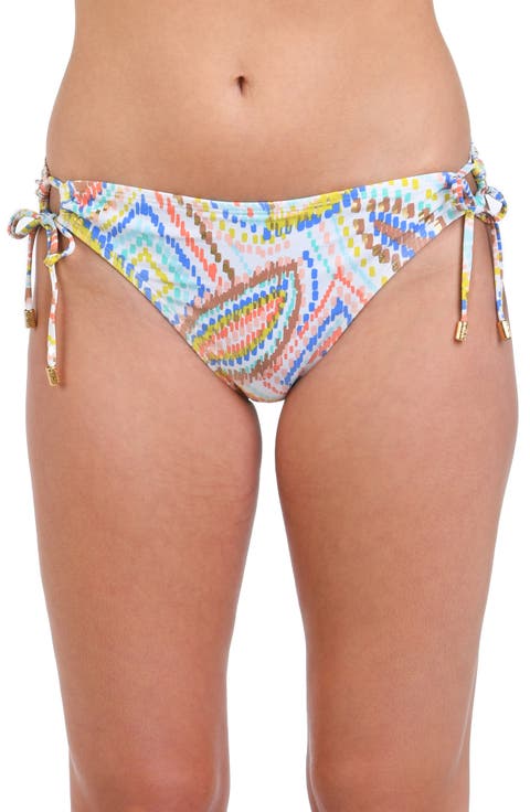 Sunbaked Jewels Adjustable Loop Hipster Bikini Bottoms