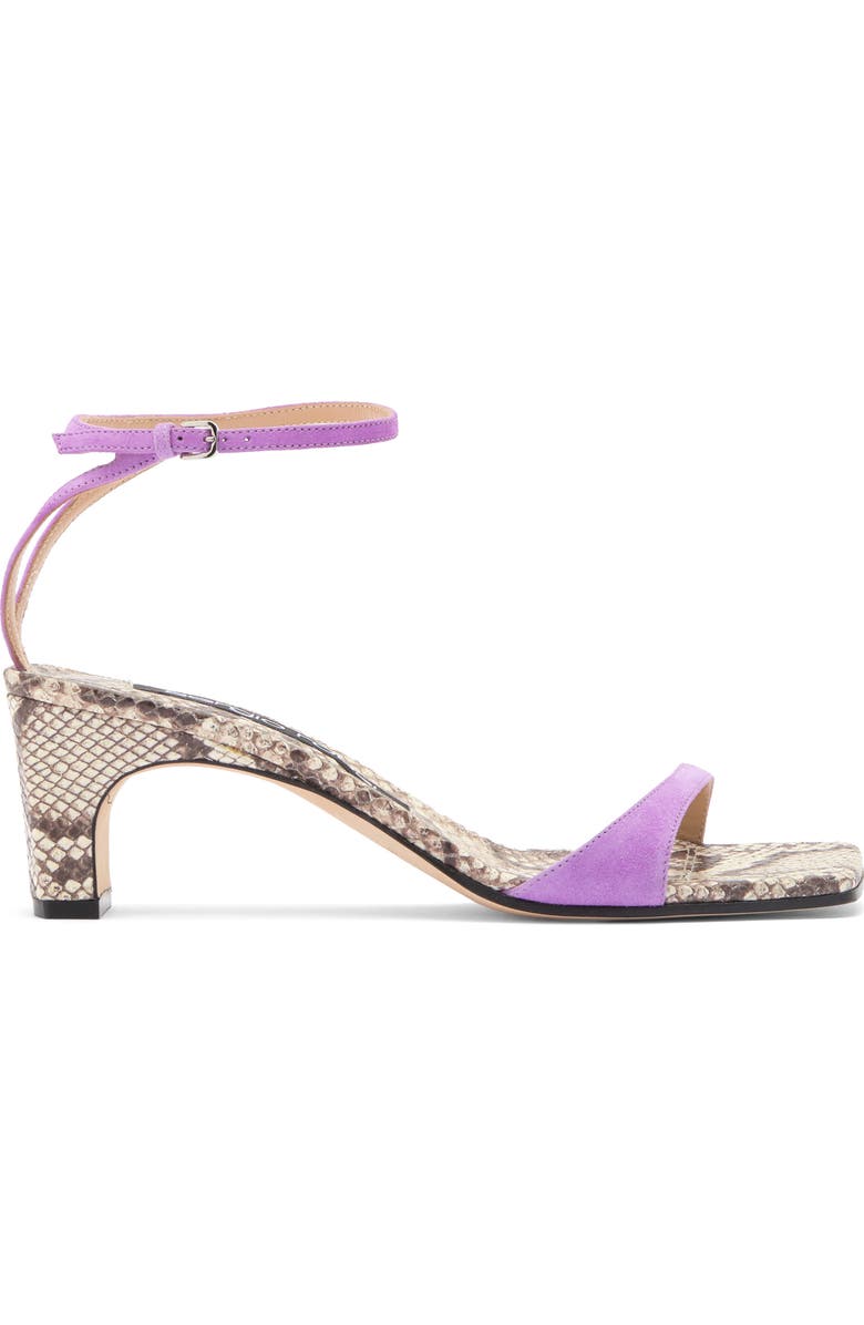 Sergio Rossi Kitten Heel Ankle Strap Sandal, Alternate, color,