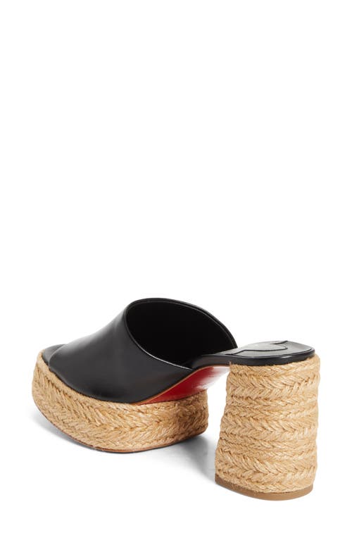 Christian Louboutin Calakala Espadrille Platform Slide Sandal
