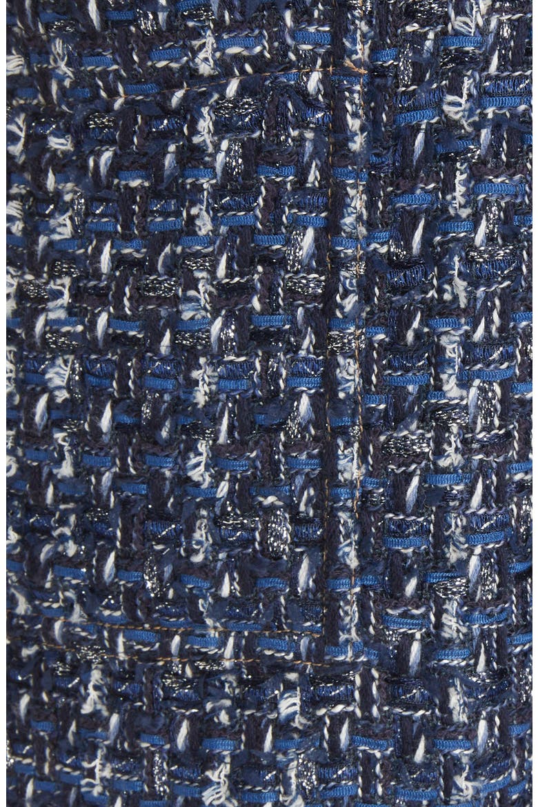 Pleated Tweed Shorts, Alternate, color, MULTI-BLUE