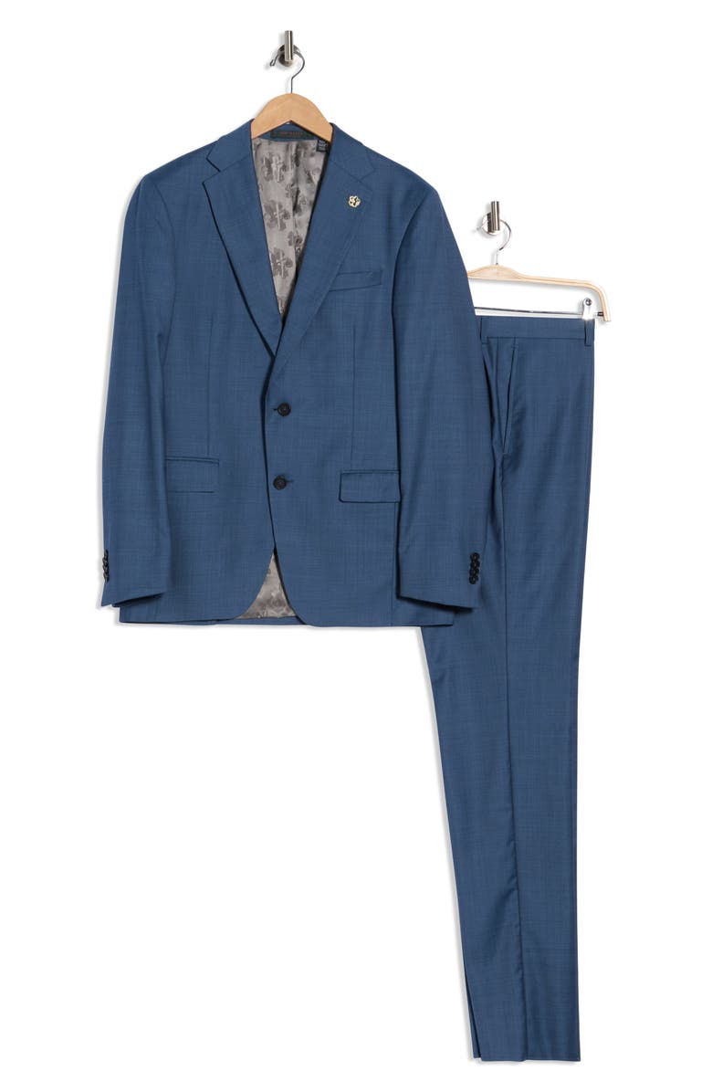 No Ordinary Joe by Ted Baker Jake Solid Wool Suit, Alternate, color, Blue
