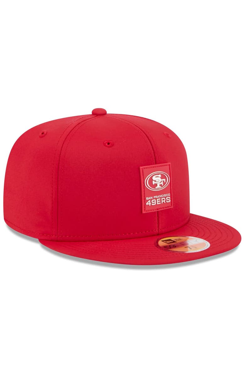 New Era Men's New Era Scarlet San Francisco 49ers 2025 Sideline  59FIFTY Fitted Hat, Alternate, color, 